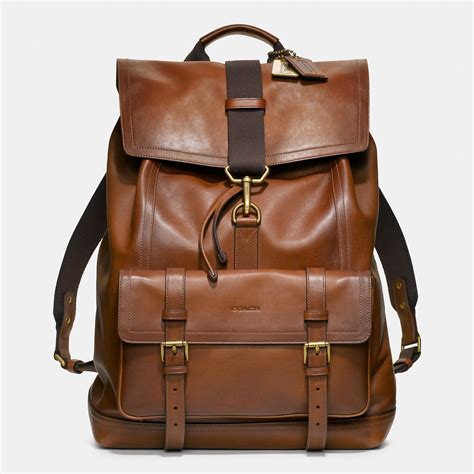 leather backpack for men clearance.